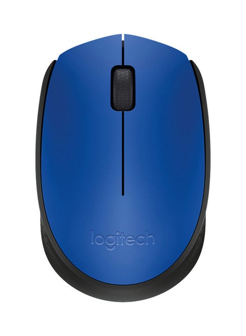 Logitech M170 2.4G Wireless Optical Mouse Ergonomic Symmetrical Mouse with 10m Wireless Transmission Distance Plug and Play Blue Blue