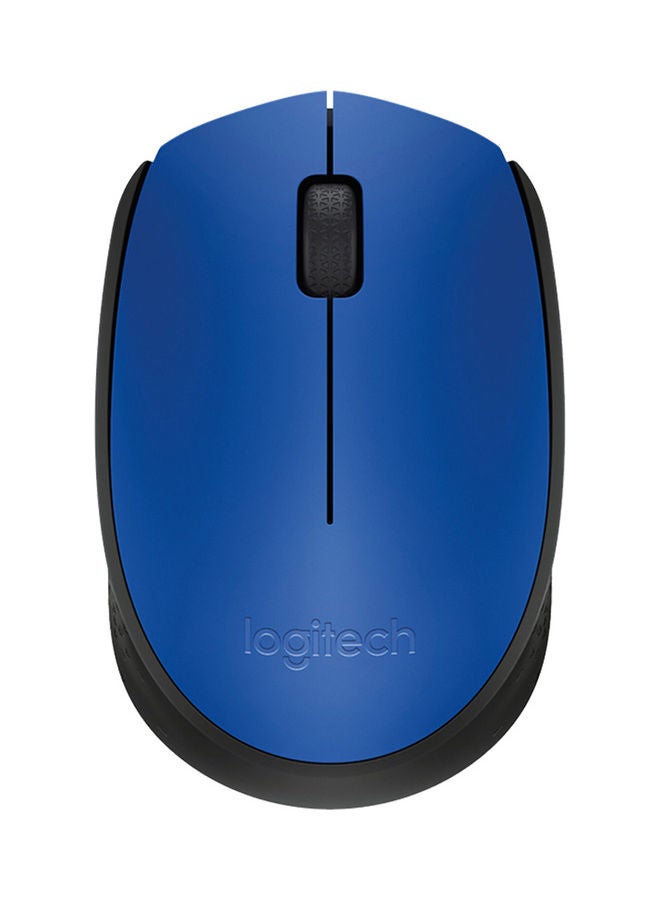 Logitech - Logitech M170 2.4G Wireless Optical Mouse Ergonomic Symmetrical Mouse with 10m Wireless Transmission Distance Plug and Play Blue Blue - Image 1