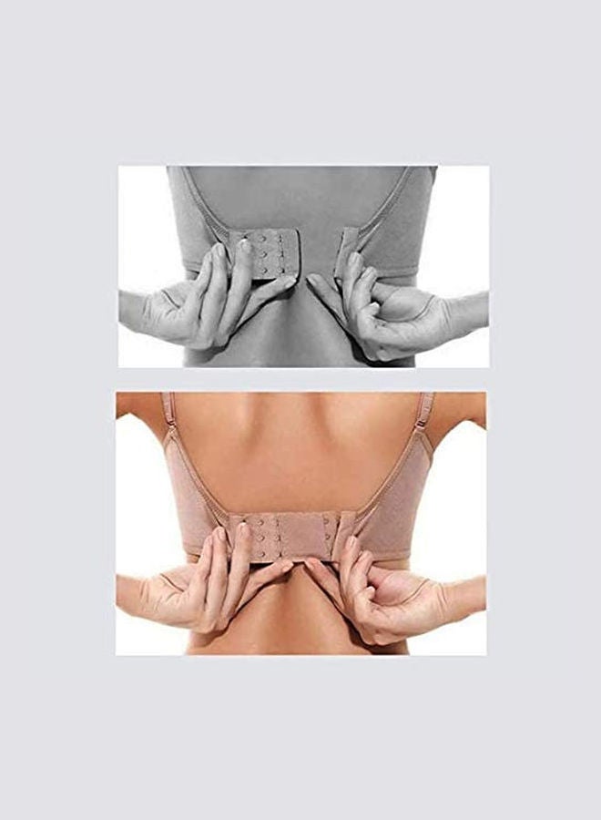 ماركة غير محددة مجموعة موسع حمالة صدر مرنة مكونة من 8 قطع مكونة من 2 خطاف و3 صفوف  - Image 4