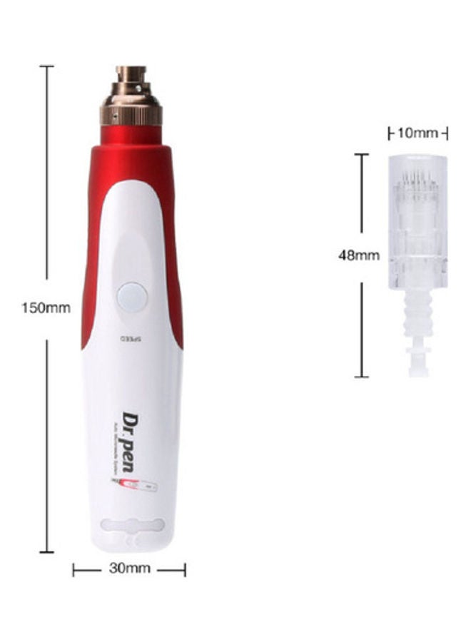Dr.pen - Ultima N2 Derma Pen With 2 Needle Cartridges White/Red - Image 1