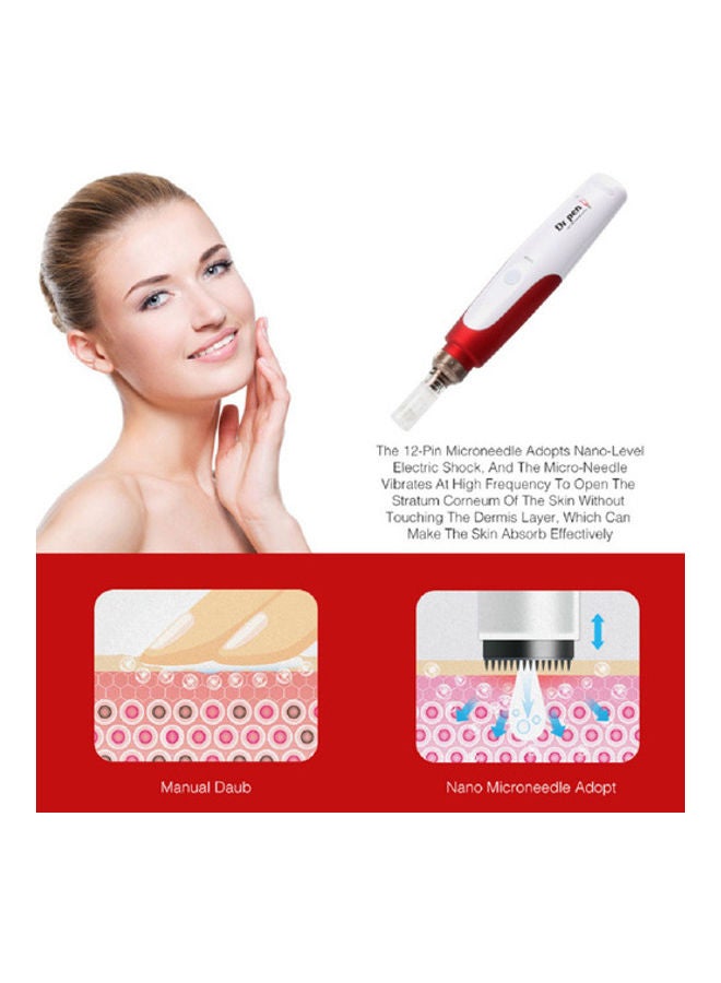 Dr.pen - Ultima N2 Derma Pen With 2 Needle Cartridges White/Red - Image 1