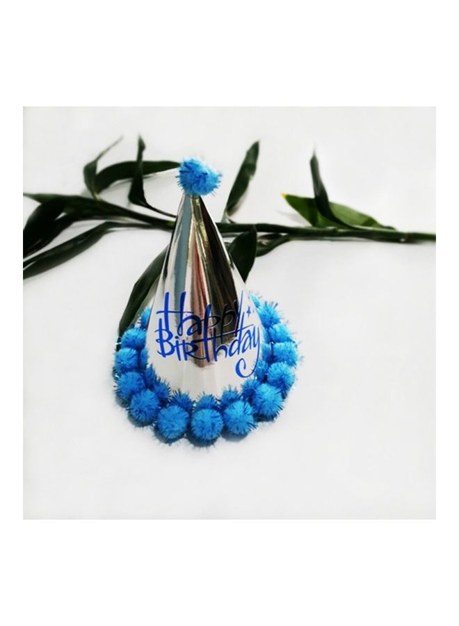 2-Piece Birthday Paper Ball Designed Party Hat 