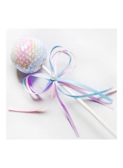 3-Piece Ribbon Bow Sequin Ball Cake Party Dessert Inserted Card
