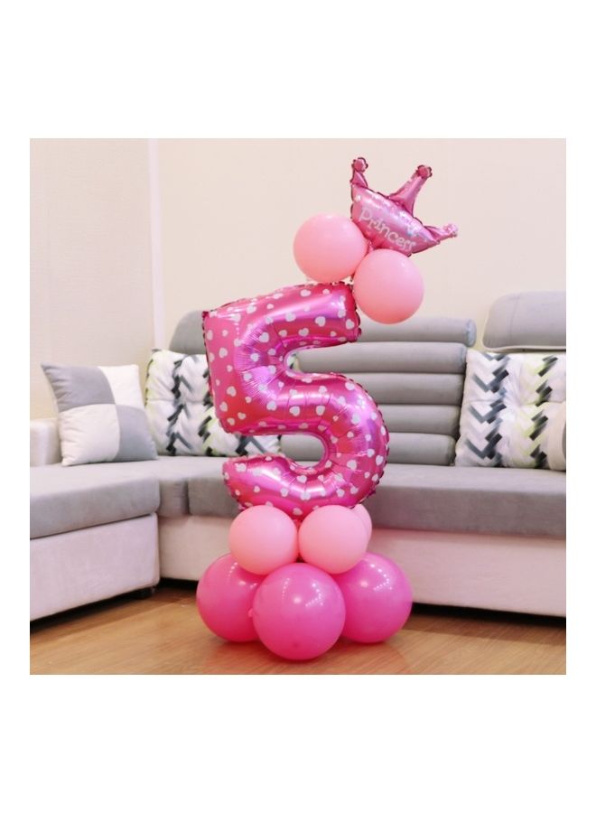 Happy Birthday Decorative Number Foil Balloon 
