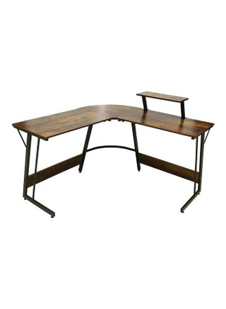 L-Shaped Computer Desk Table Brown 130x95x130cm - v1628536684/N49916234A_1