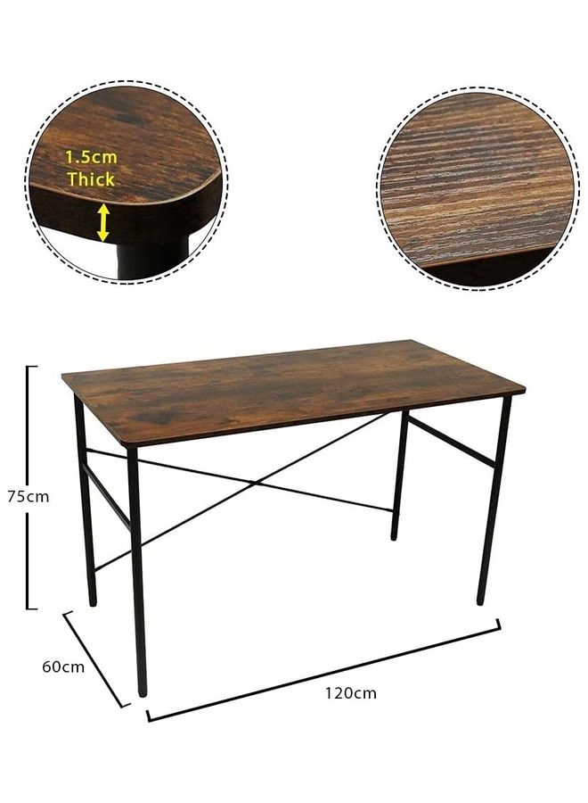 طاولة للكمبيوتر من الخشب غير مصقول بني 120x75x60سم - v1628537944/N49916237A_2
