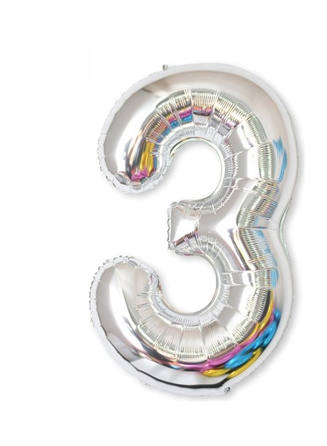 2-Piece Foil 3 Number Balloons 40inch 