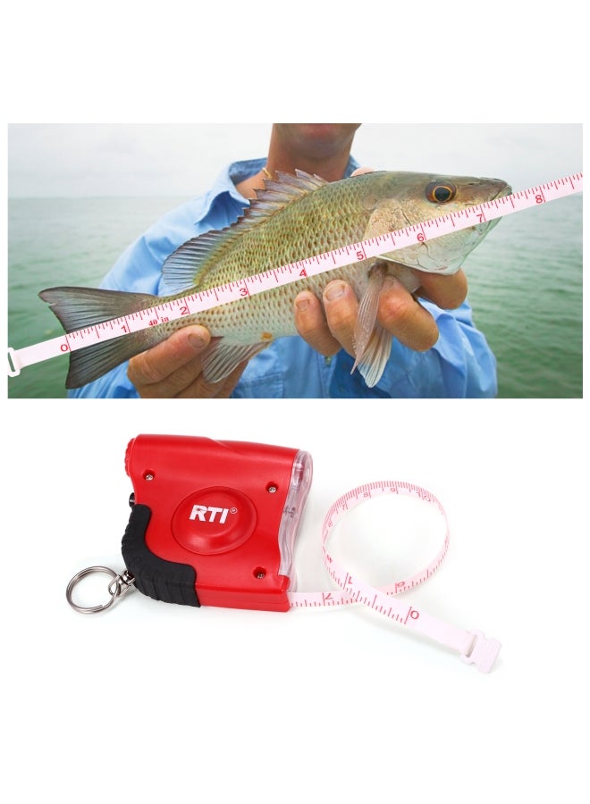 Rti Portable Fishing Ruler Tape Measure with Light - Image 2