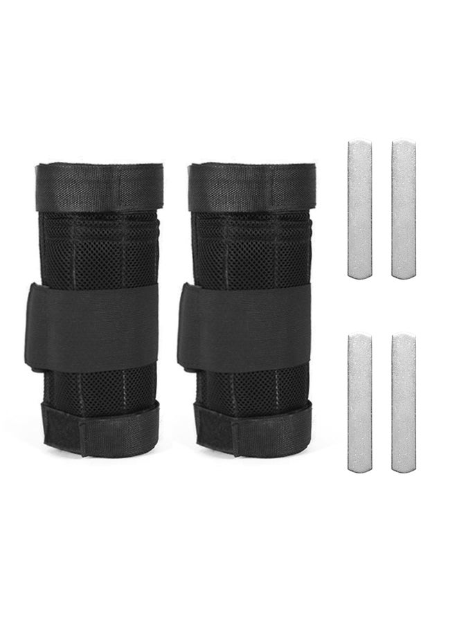 Generic 2-Piece Adjustable Ankle Weighted Exercise Leg With Detachable Steel Plates 35.00X2.00X28.00cm - Image 1