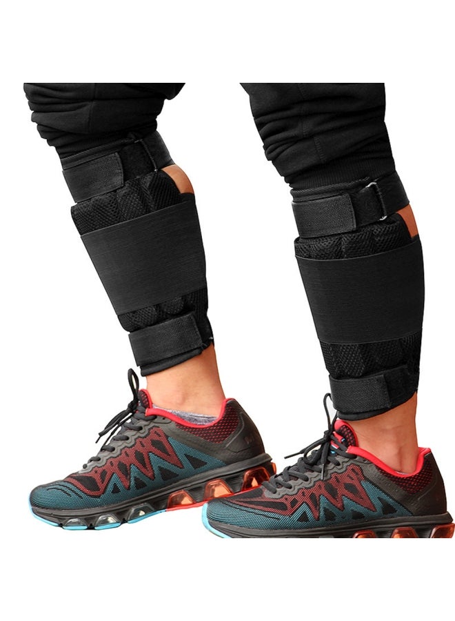 Generic 2-Piece Adjustable Ankle Weighted Exercise Leg With Detachable Steel Plates 35.00X2.00X28.00cm - Image 3
