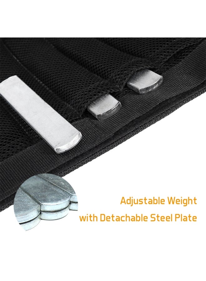 Generic 2-Piece Adjustable Ankle Weighted Exercise Leg With Detachable Steel Plates 35.00X2.00X28.00cm - Image 5