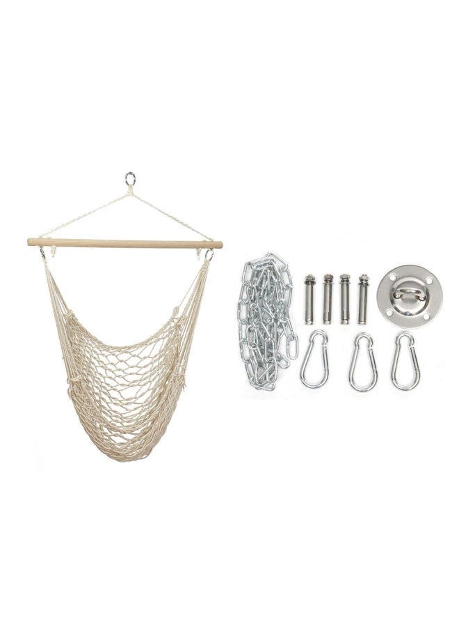 Generic Hammock Chair Cotton Rope Swing With Accessories  - Image 1