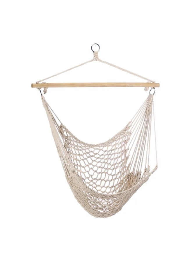 Generic Hammock Chair Cotton Rope Weaving Chair Swing  - Image 3