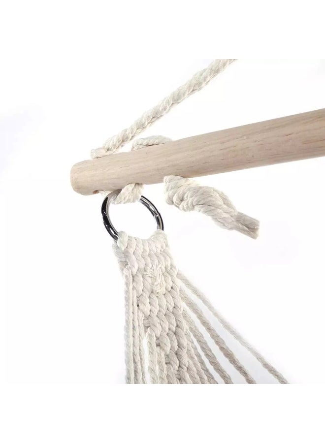 Generic Hammock Chair Cotton Rope Weaving Chair Swing  - Image 4