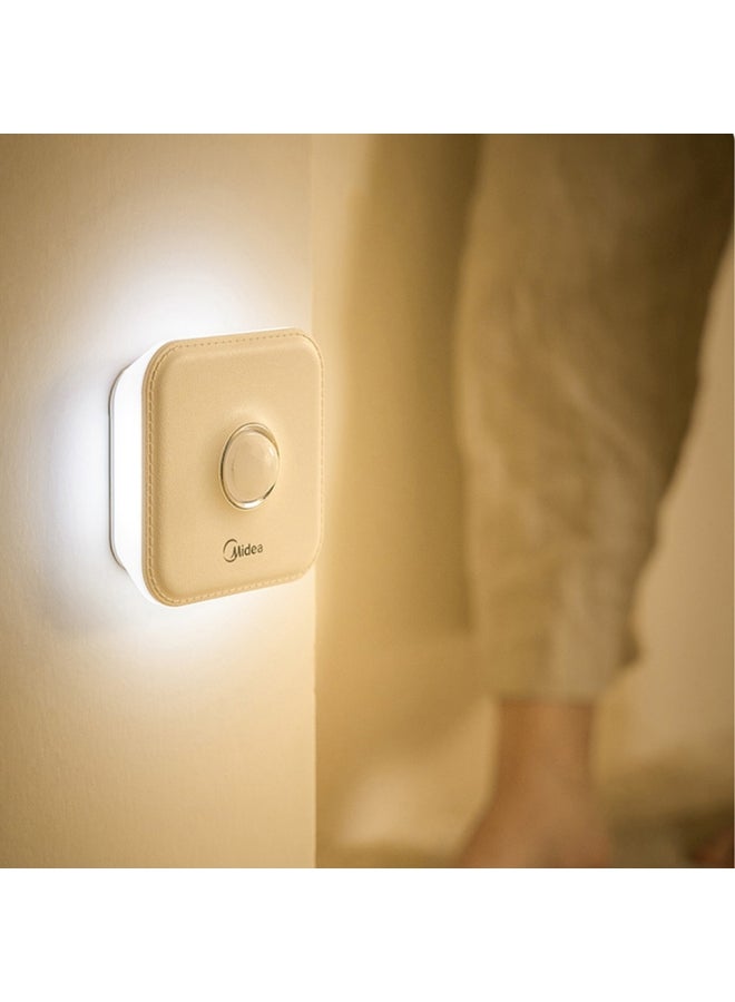 مديا مصباح ليلي LED لاسلكي قابل للشحن ومزود بجهاز استشعار حركي أبيض دافئ - Image 2
