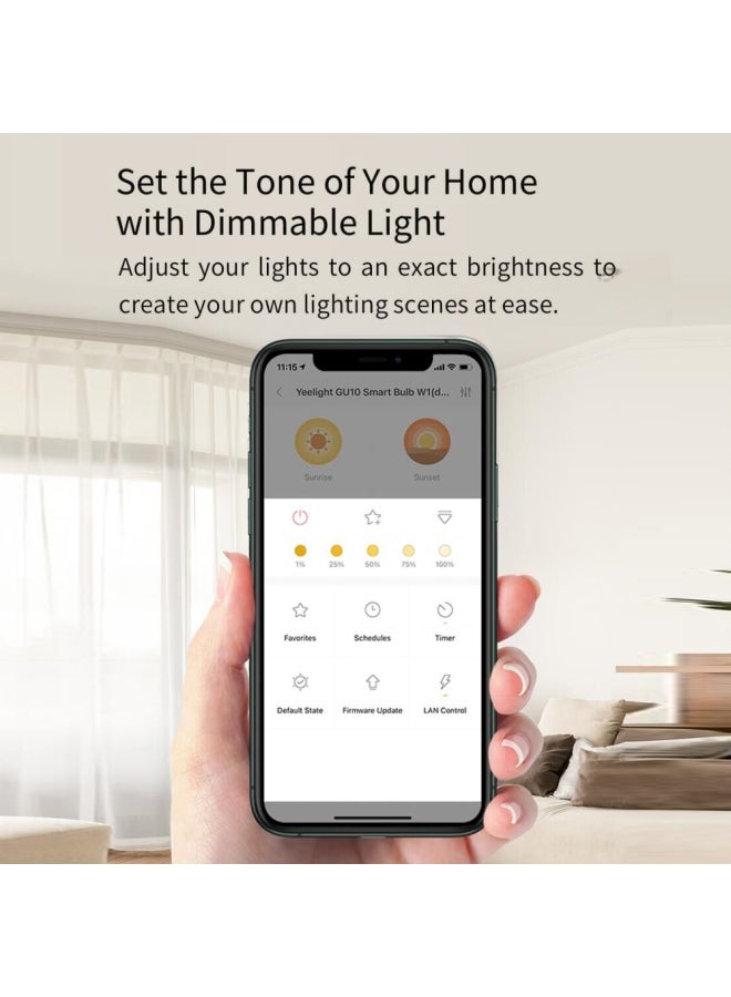 Yeelight - Smart W1 Dimmable Light Bulb Power-saving Lamp White - Image 1