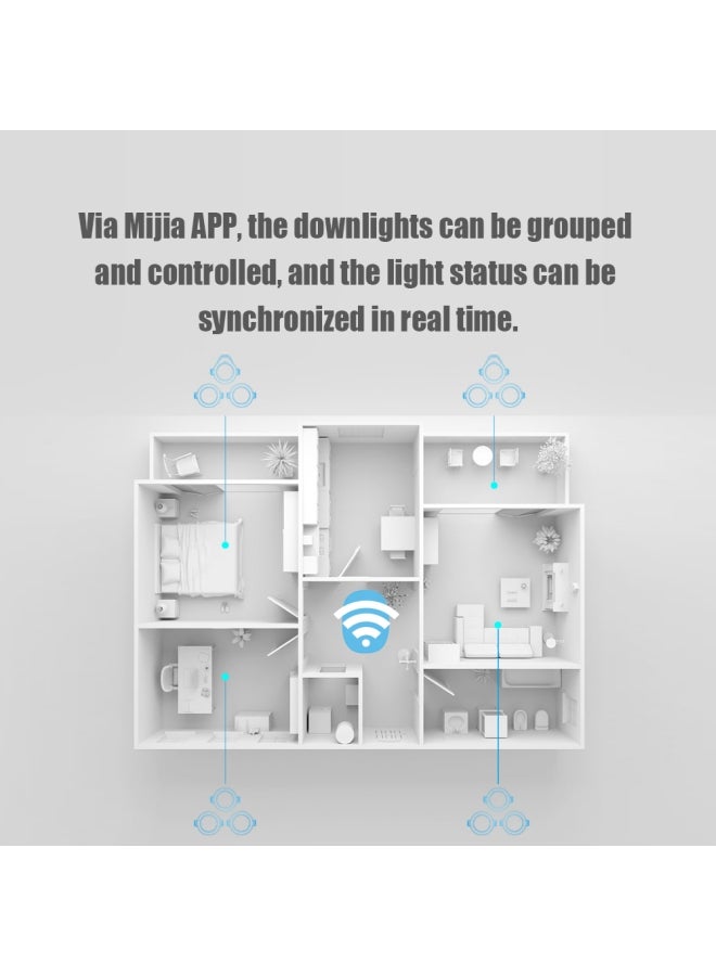 Xiaomi - Smart Downlight BT Mesh for Mijia App Control LED Light White - Image 1