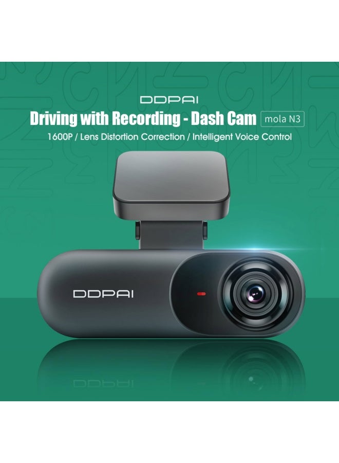 ddpai 1600P Global Version Dash Cam Mola N3 Driving Recorder  - Image 2