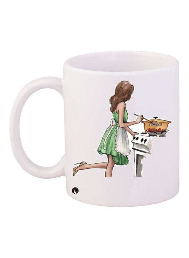 قدح قهوة مطبوع متعدد الألوان