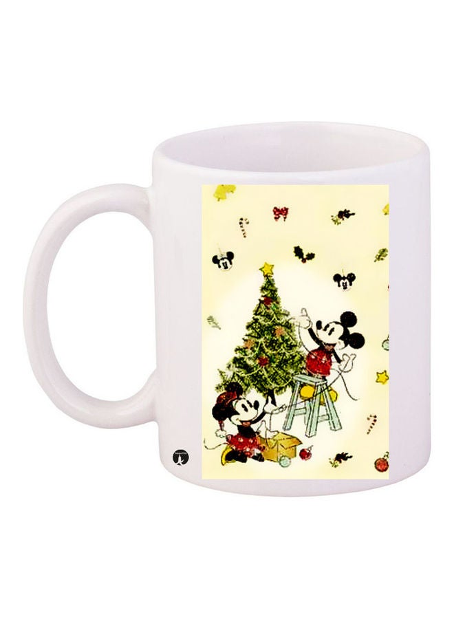 Printed Ceramic Coffee Mug Multicolour