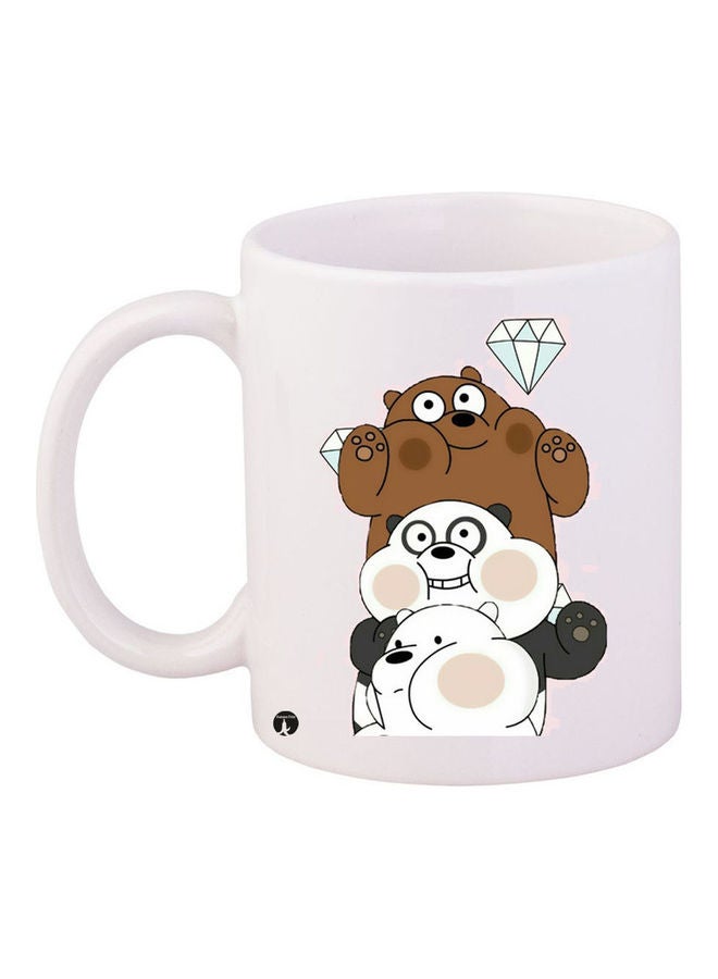 بي بي قدح قهوة مطبوع متعدد الألوان