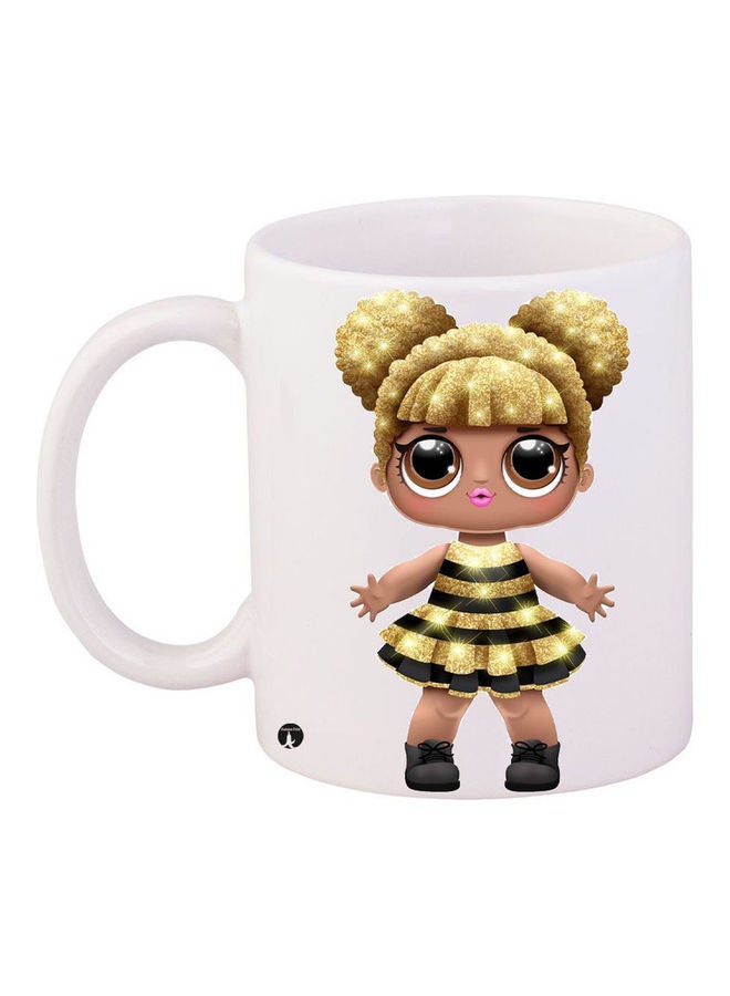 بي بي مج قهوة من السيراميك مزين بطبعة متعدد الألوان