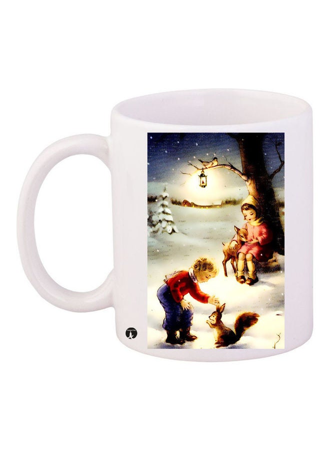 بي بي مج قهوة من السيراميك مزين بطبعة متعدد الألوان