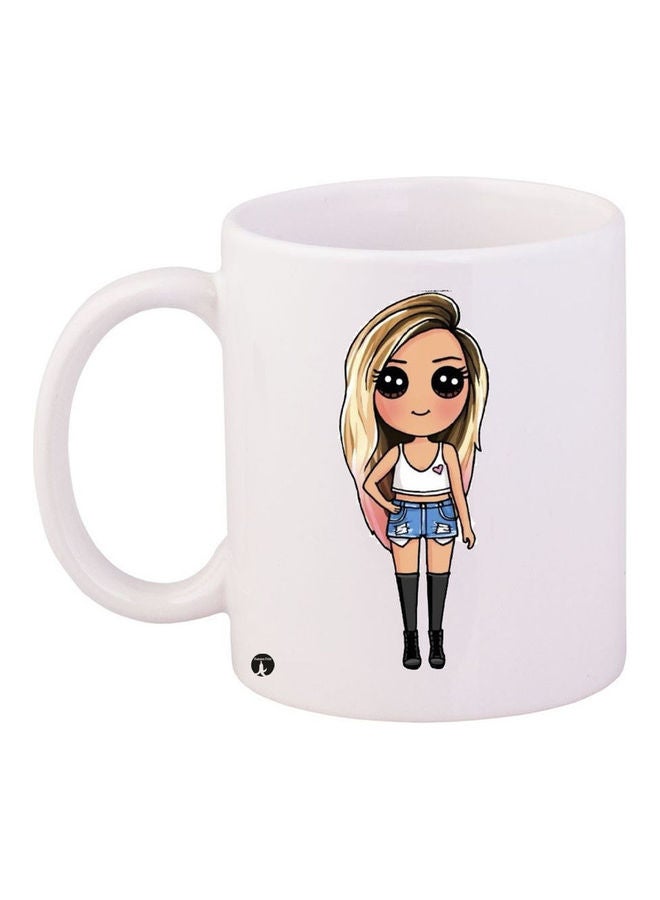 بي بي مج قهوة من السيراميك مزين بطبعة متعدد الألوان