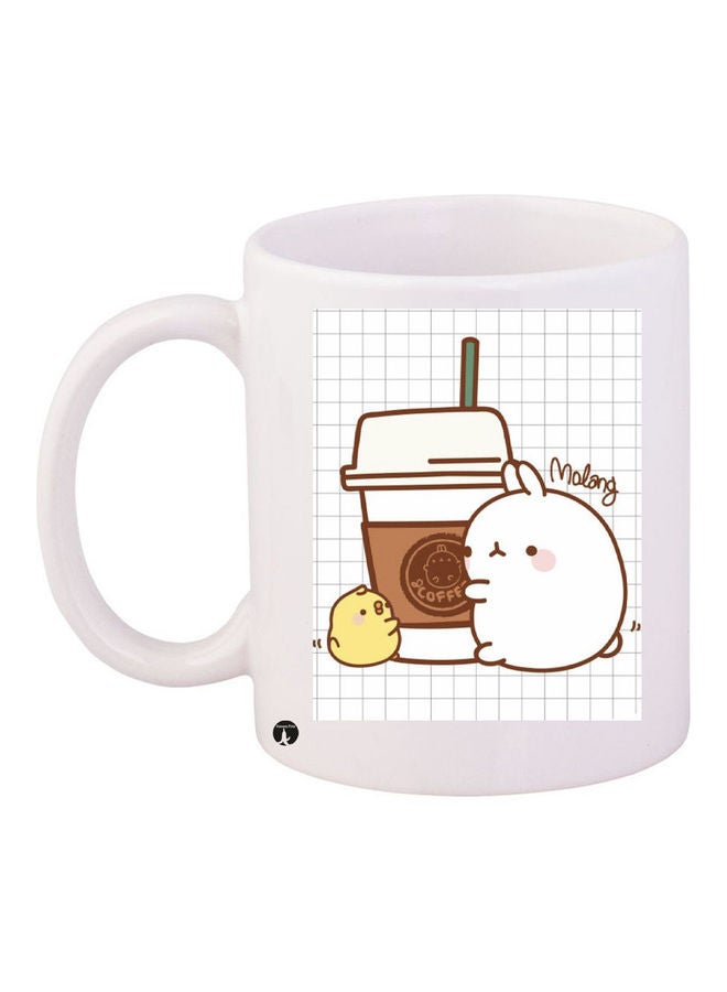 Printed Ceramic Coffee Mug Multicolour