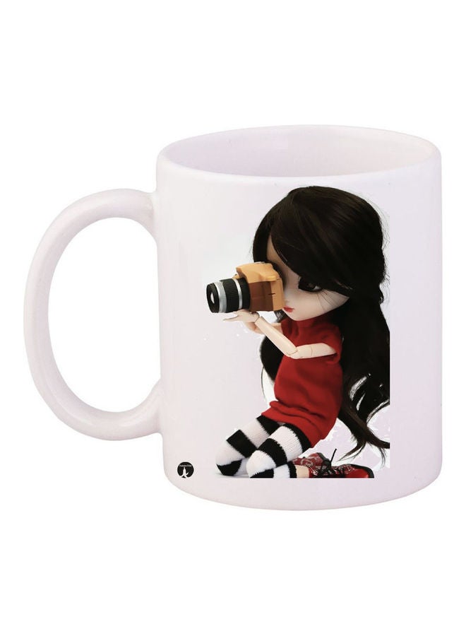 Printed Ceramic Coffee Mug Multicolour