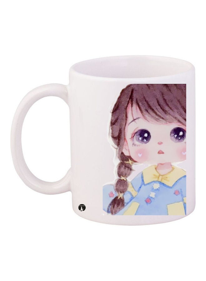 بي بي قدح قهوة مطبوع متعدد الألوان