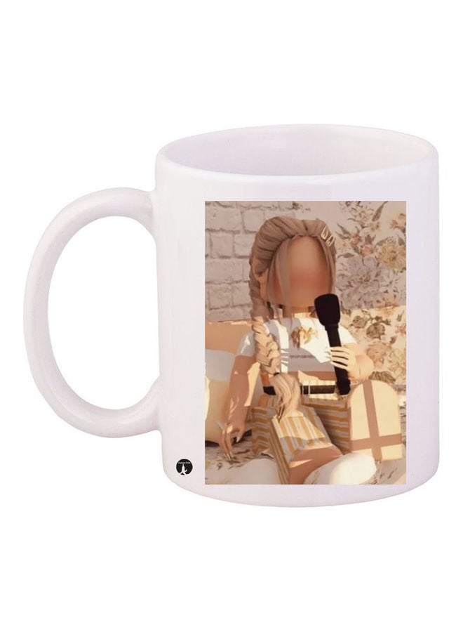 بي بي قدح قهوة مطبوع متعدد الألوان