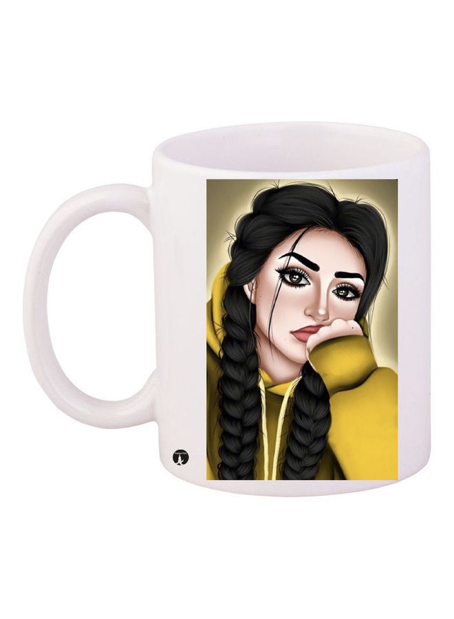 قدح قهوة مطبوع متعدد الألوان