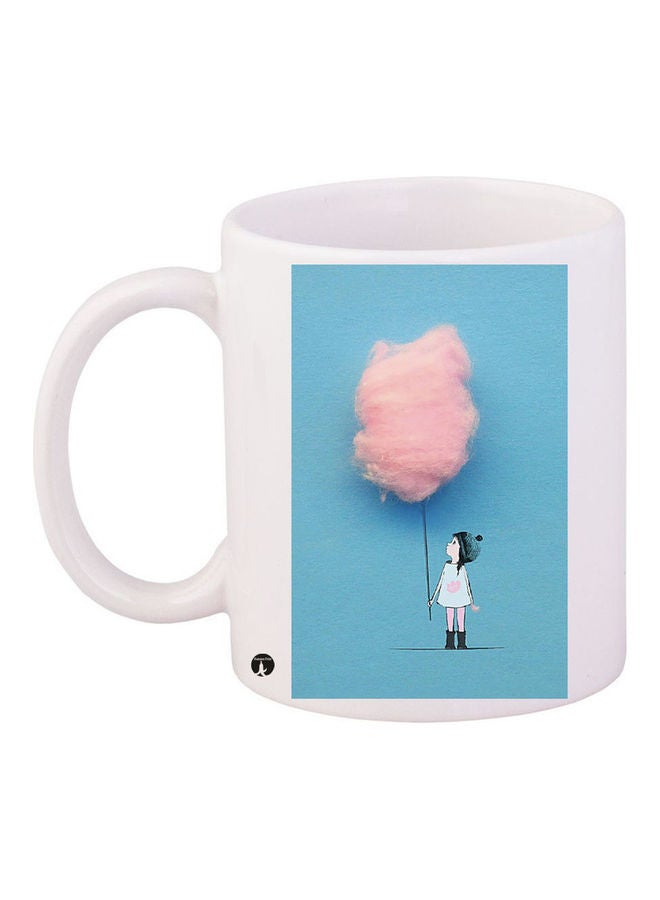 Printed Ceramic Coffee Mug Multicolour