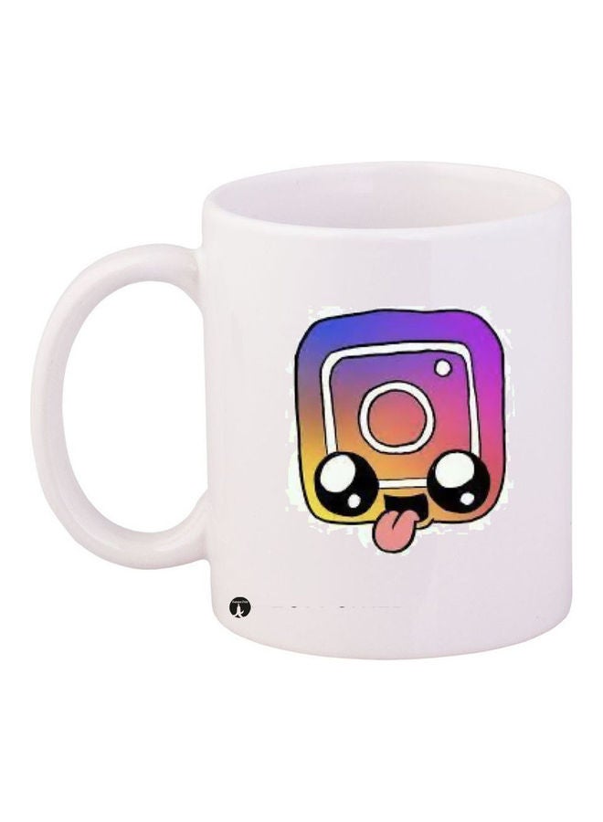 بي بي مج قهوة من السيراميك مزين بطبعة متعدد الألوان