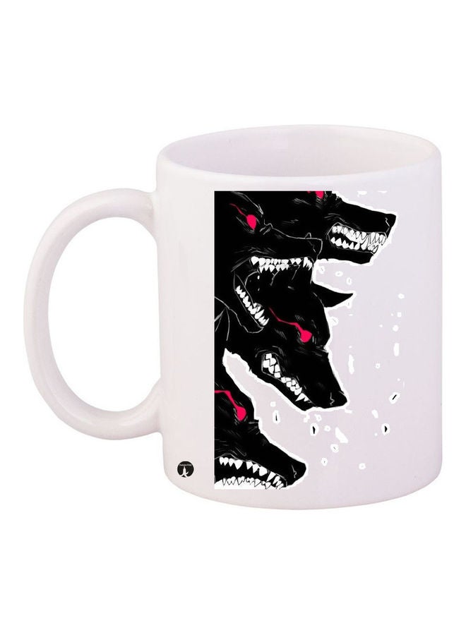 BP Printed Ceramic Coffee Mug White/Black