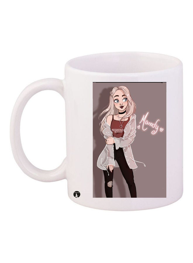 قدح قهوة مطبوع متعدد الألوان