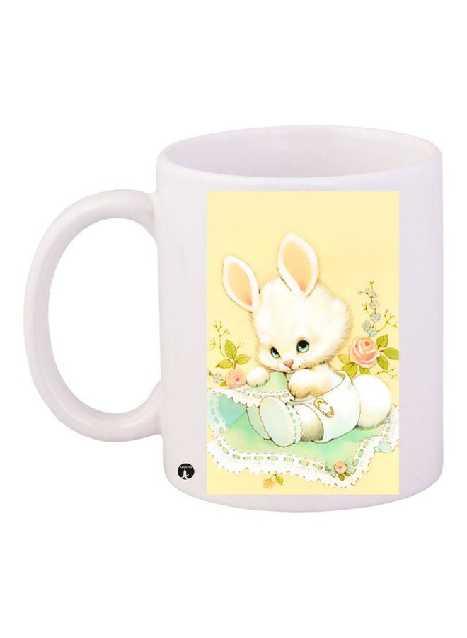 Printed Ceramic Coffee Mug Multicolour