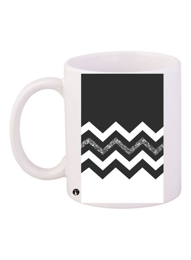 BP Printed Ceramic Coffee Mug White/Black