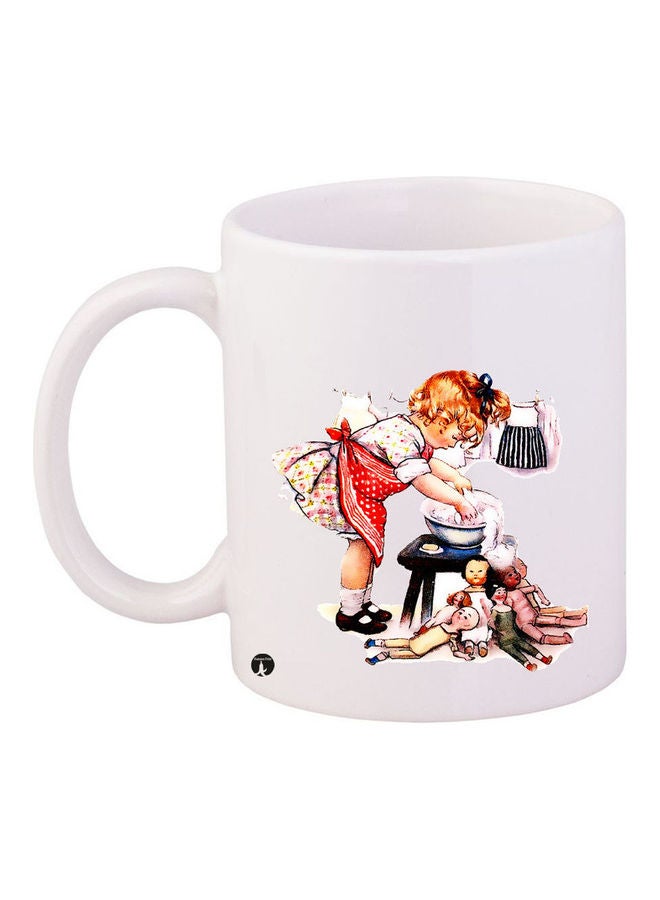 BP Printed Ceramic Coffee Mug Multicolour