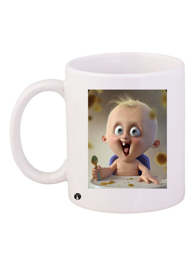 بي بي مج قهوة من السيراميك مزين بطبعة متعدد الألوان