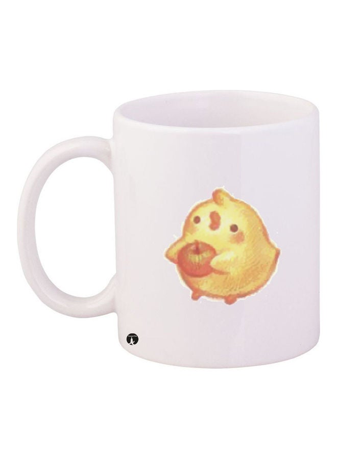 BP Printed Ceramic Coffee Mug White