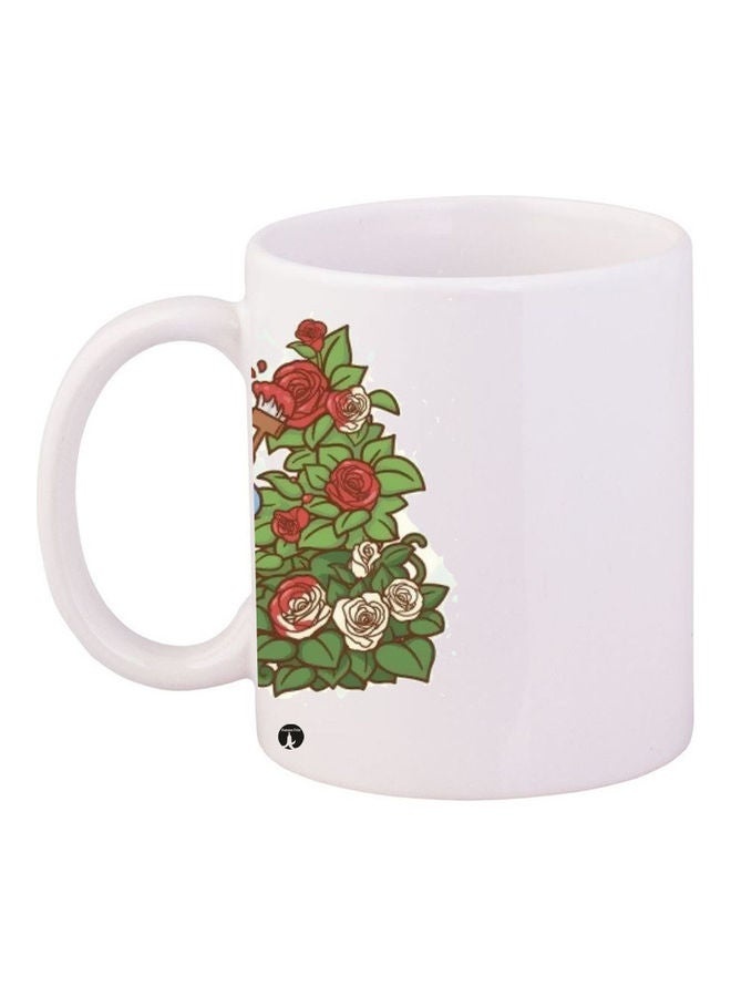 Printed Ceramic Coffee Mug Multicolour