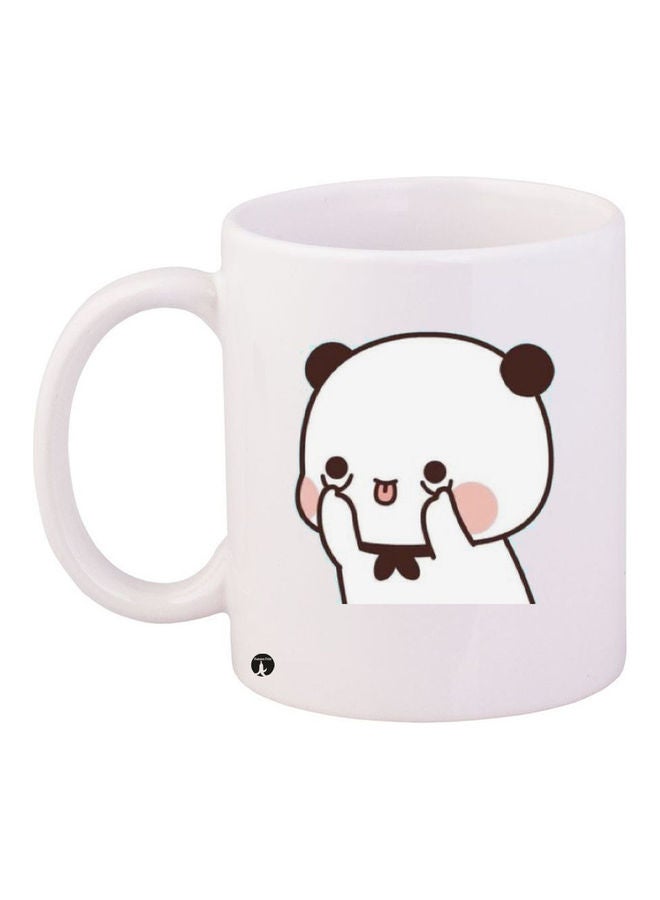 BP Printed Ceramic Coffee Mug White