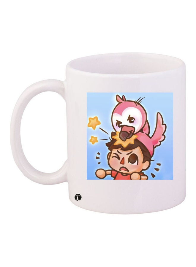 قدح قهوة مطبوع متعدد الألوان