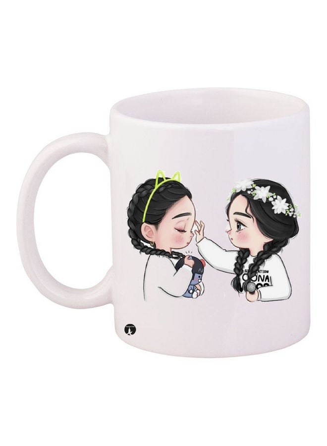 بي بي قدح قهوة مطبوع متعدد الألوان