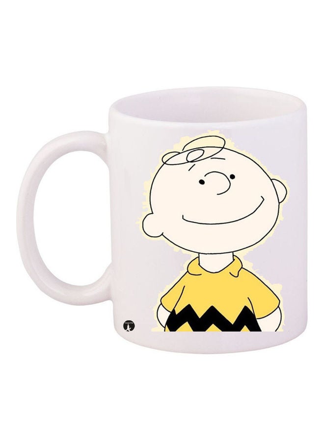 Printed Ceramic Coffee Mug Multicolour