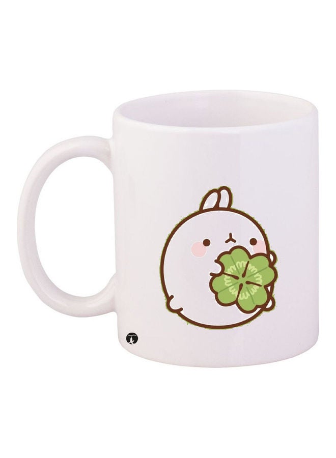 BP Printed Ceramic Coffee Mug White