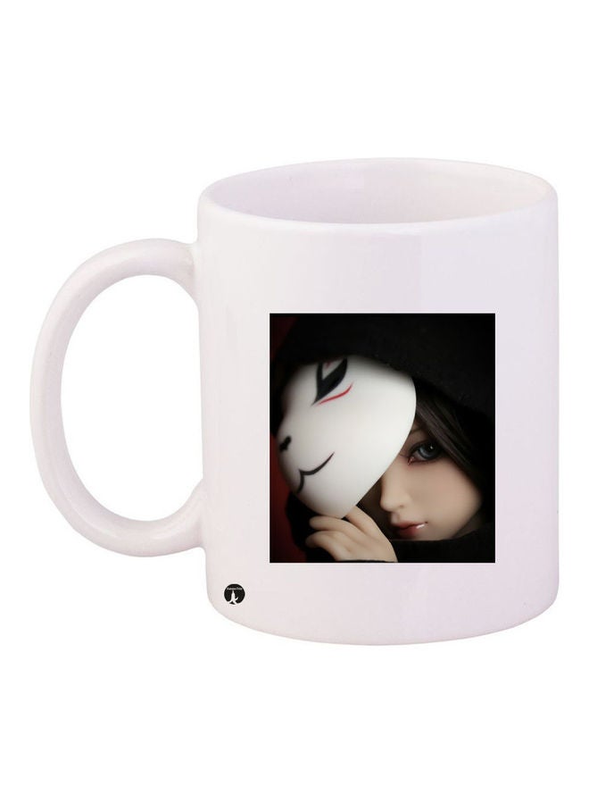 Printed Ceramic Coffee Mug Multicolour