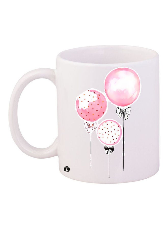 Printed Ceramic Coffee Mug Multicolour